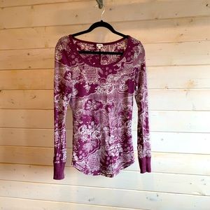 4/$30 Kismet Purple & Floral Long Sleeve